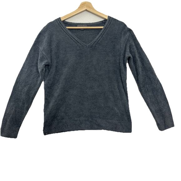 Barefoot Dreams Sweater Womens XS Blue CozyChic Lite V Neck Pullover Comfy - Picture 1 of 9